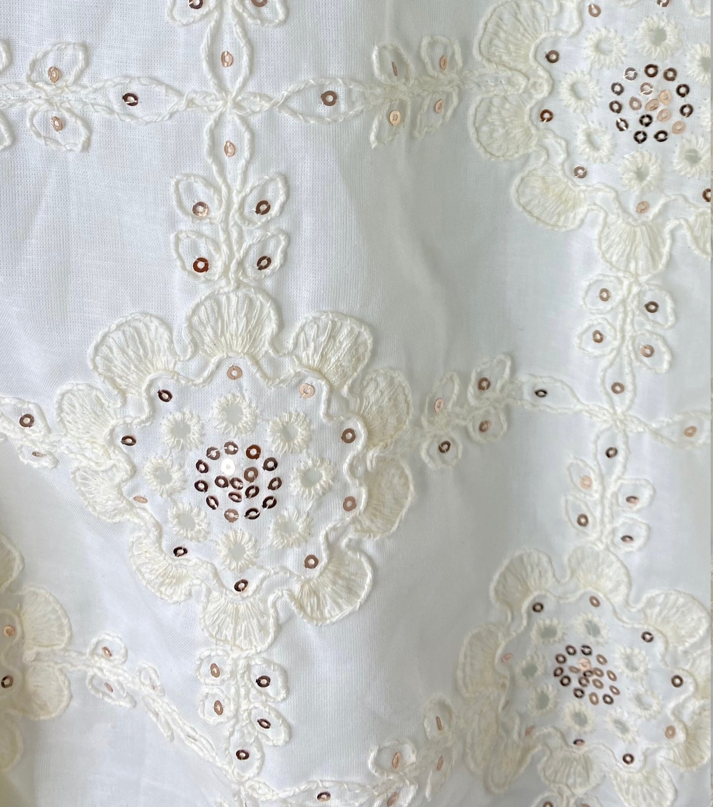 Broderie Anglaise Sequins Shirt