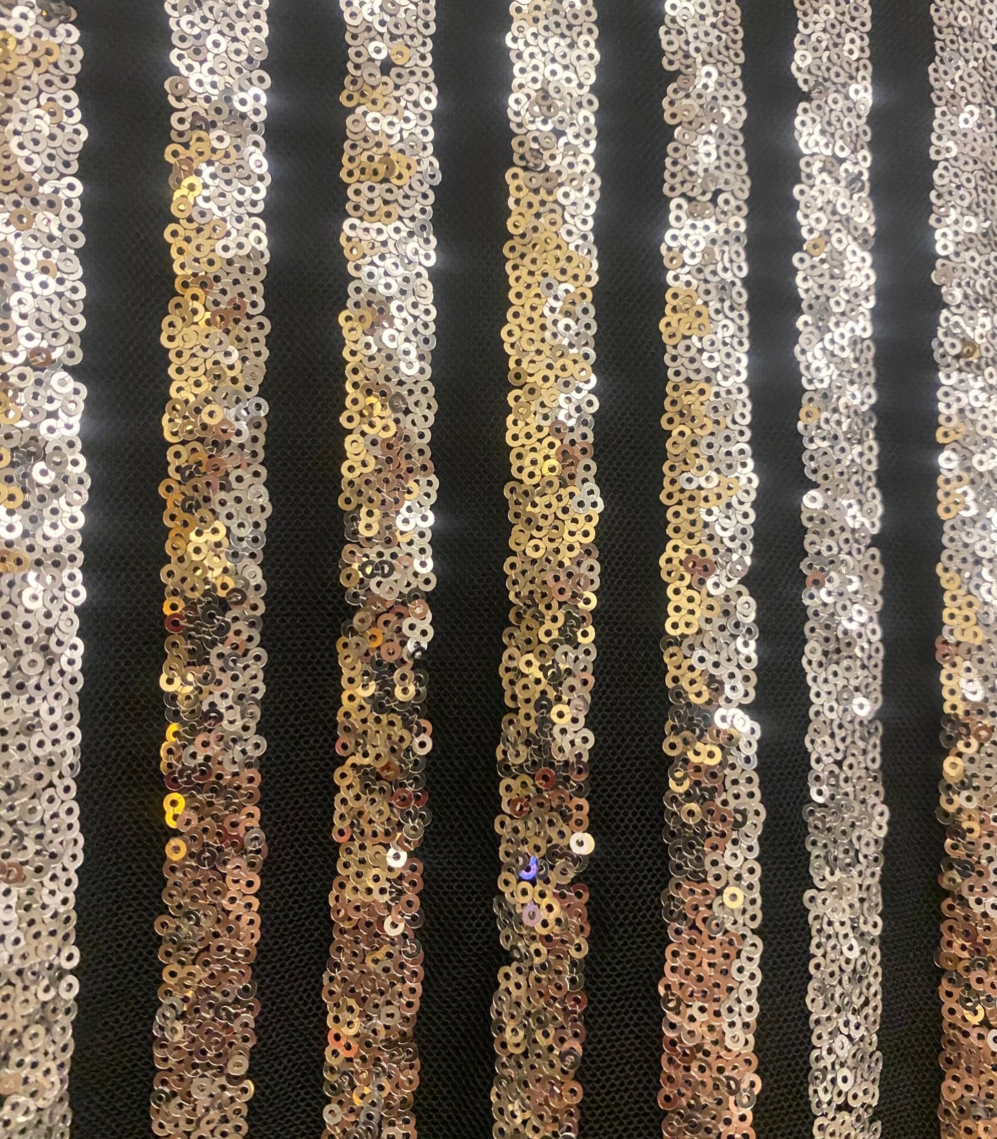 Extreme Hi Lo Silver Sequins Top / dress