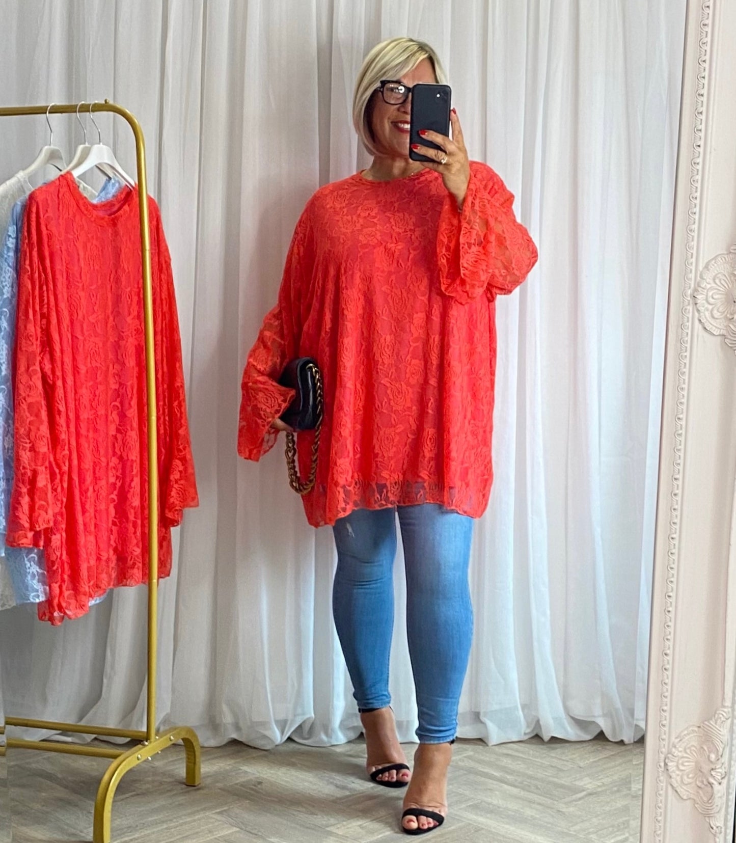 It’s A Statement Fluted Sleeve Tunic Top