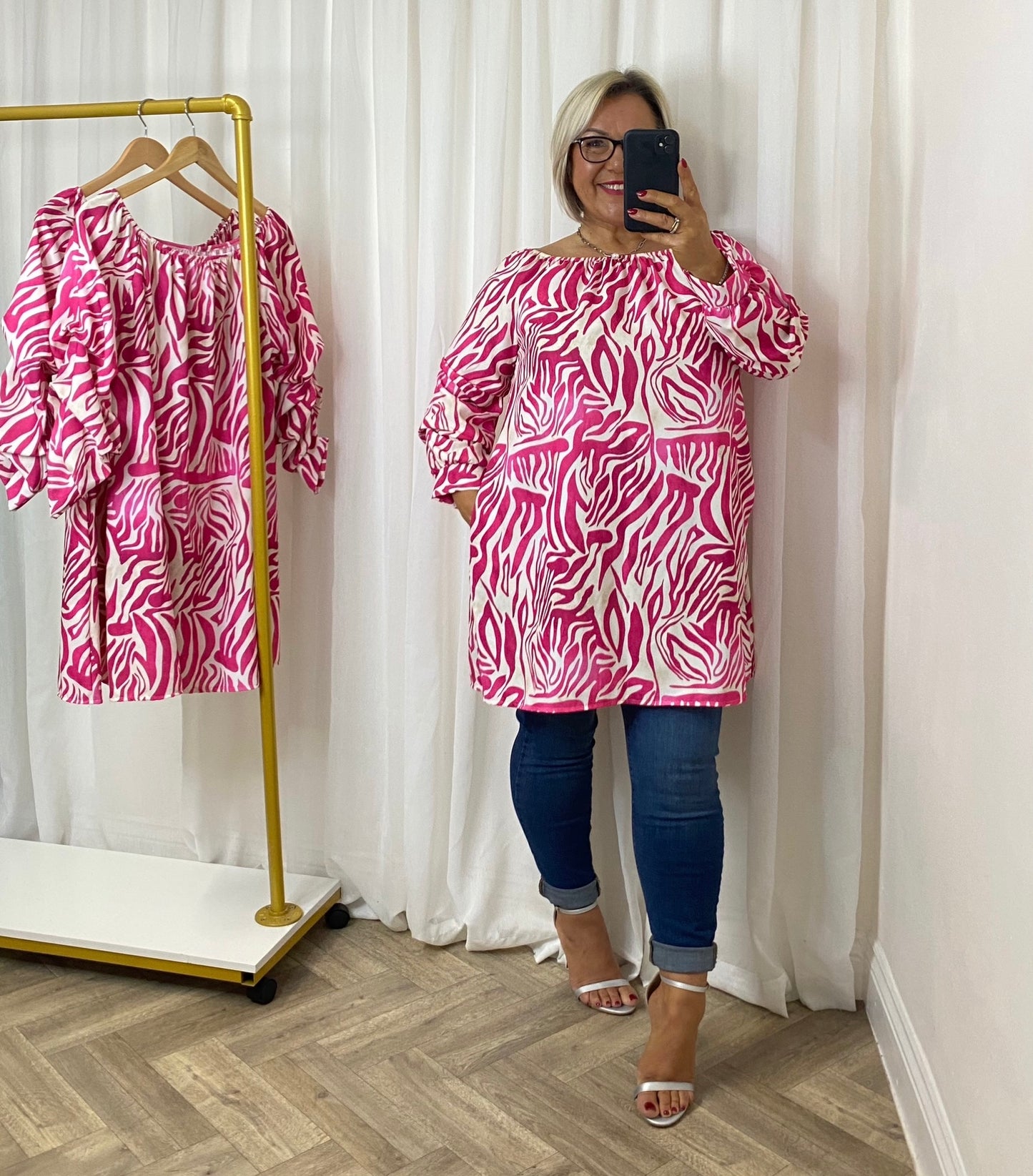 Zebra Print Pocket Tunic