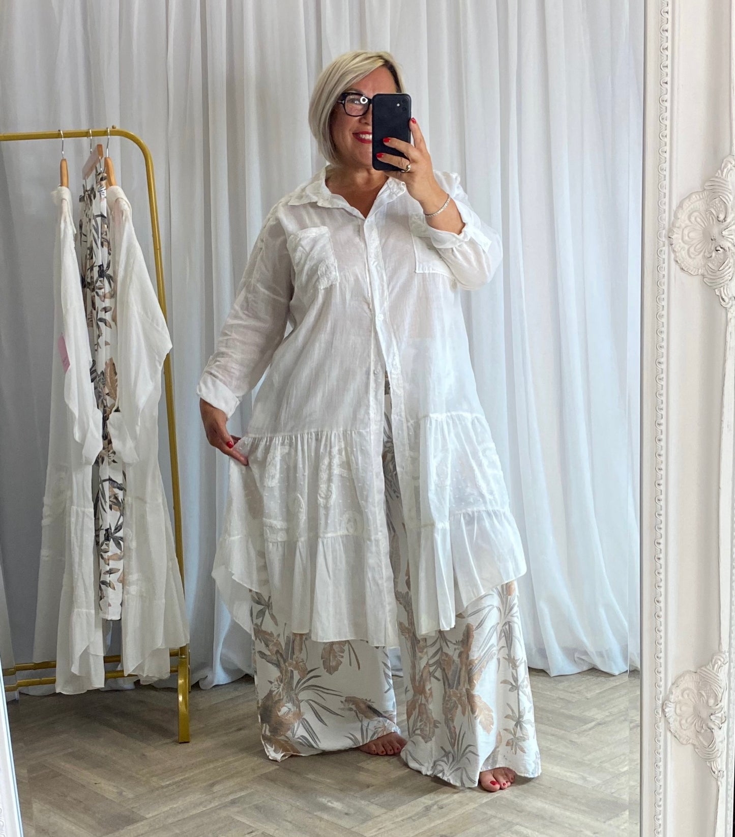 White Cotton Coverup