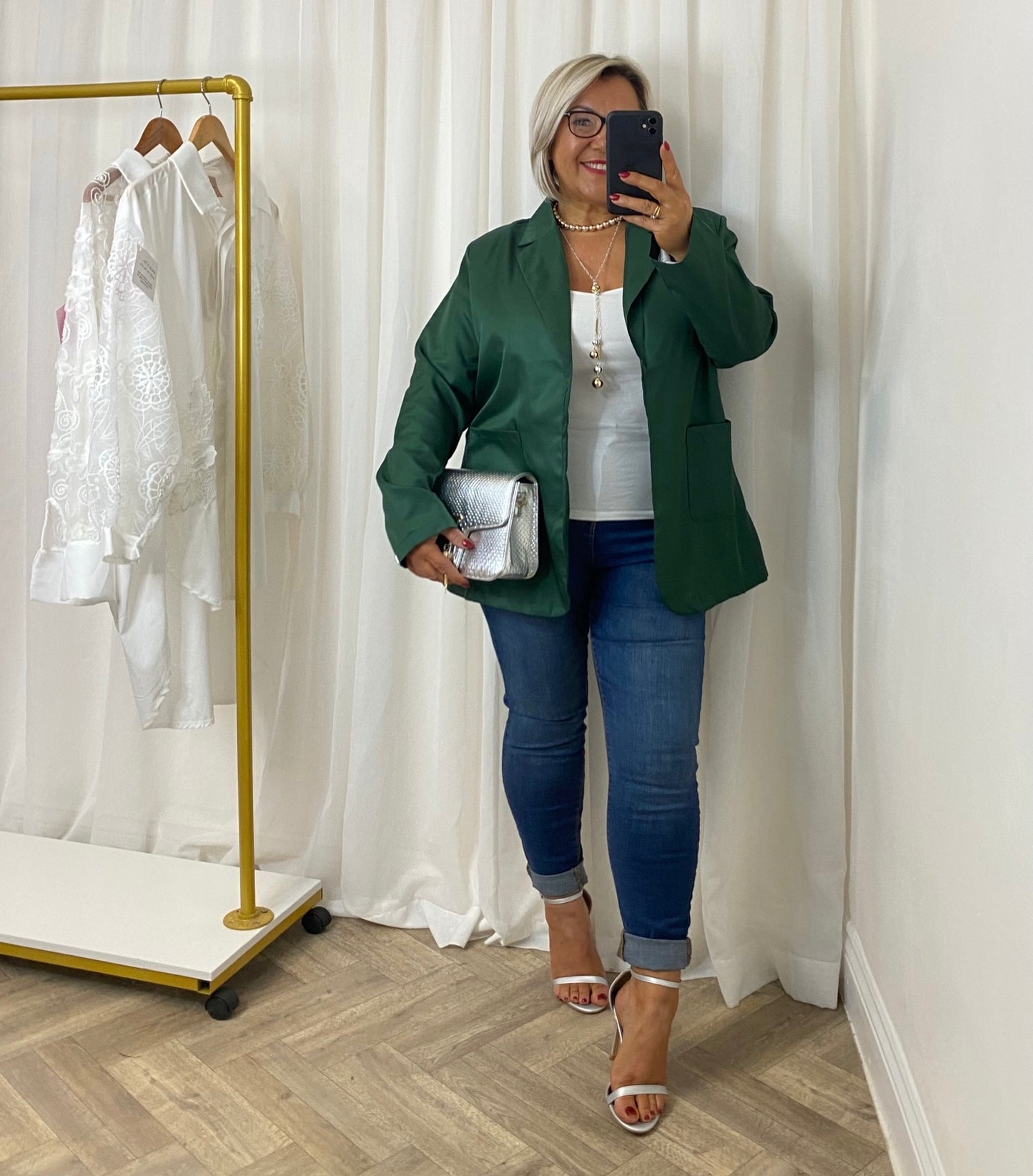 Bottle Green Light Weight Blazer
