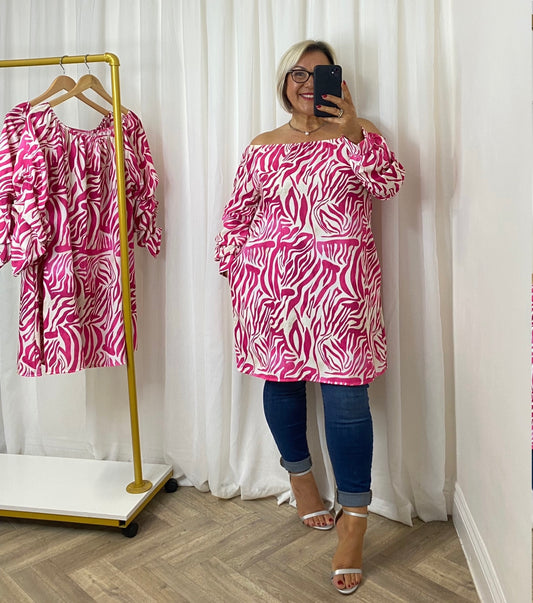 Zebra Print Pocket Tunic