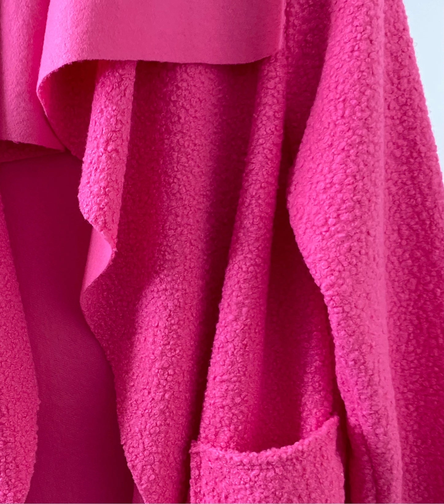Fushia Pink Waterfall Coat