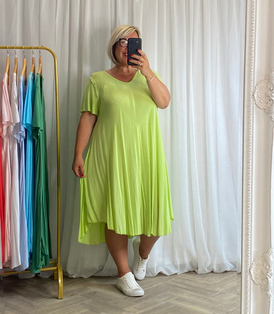Lime Swing Dress
