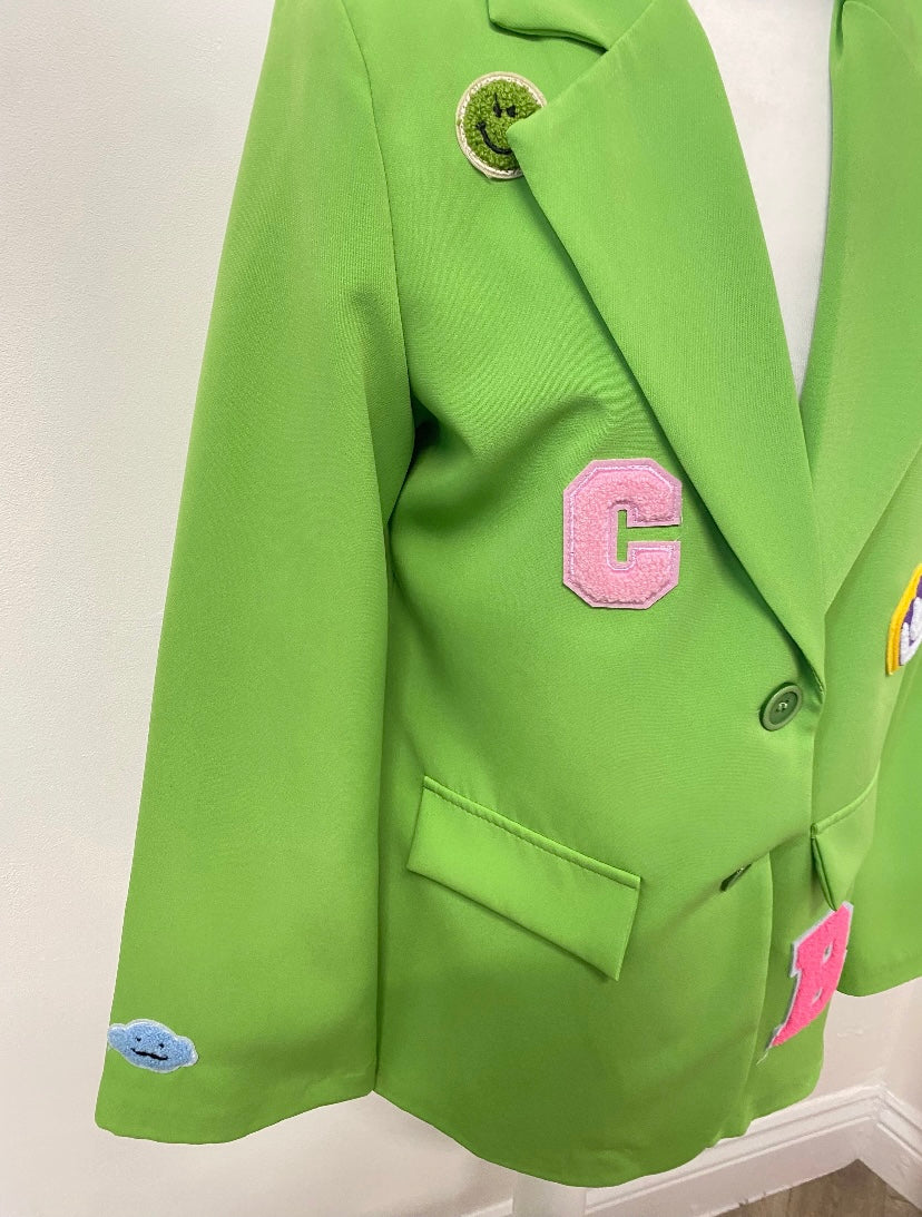 Motif Lime Green Blazer