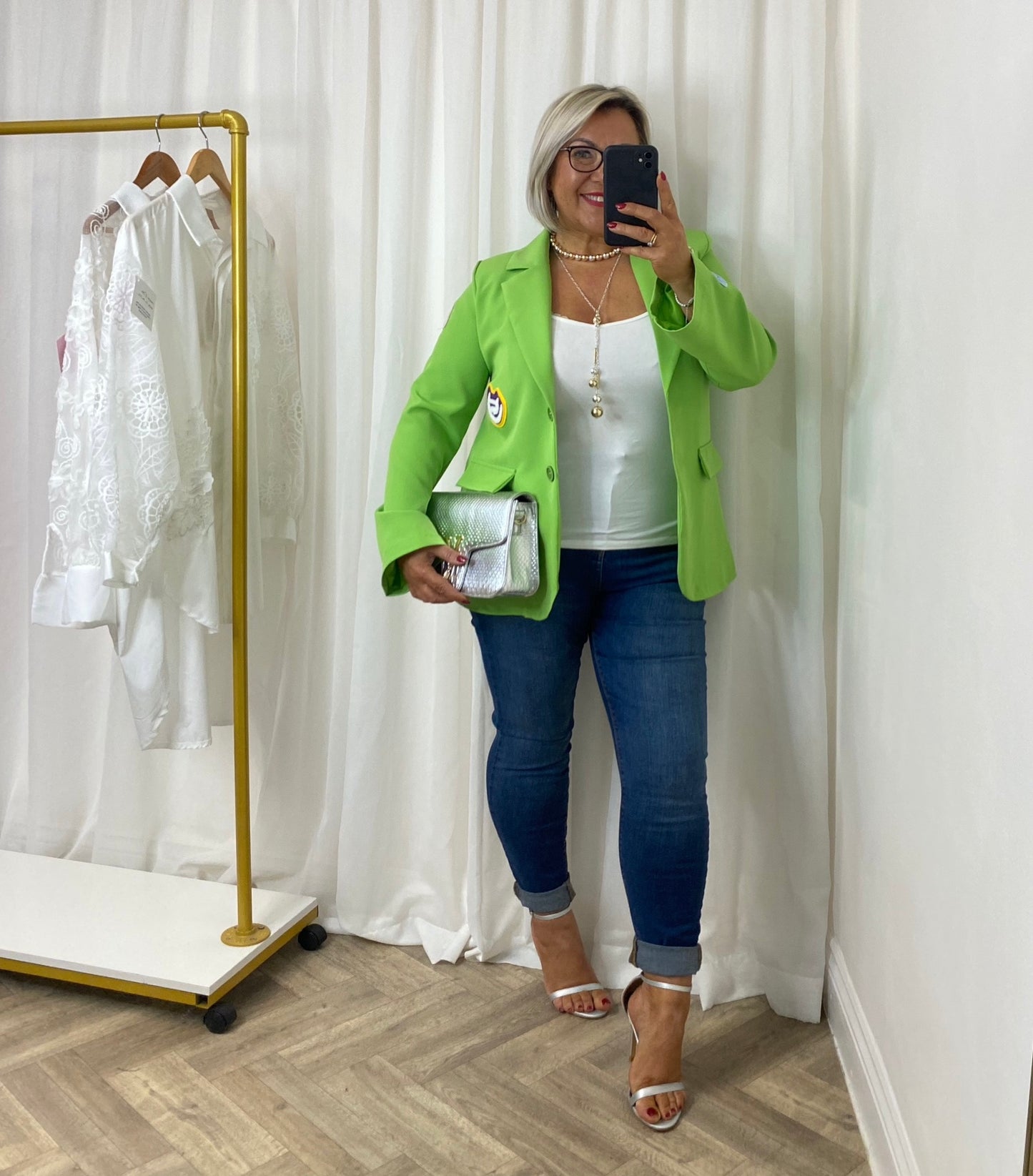 Motif Lime Green Blazer