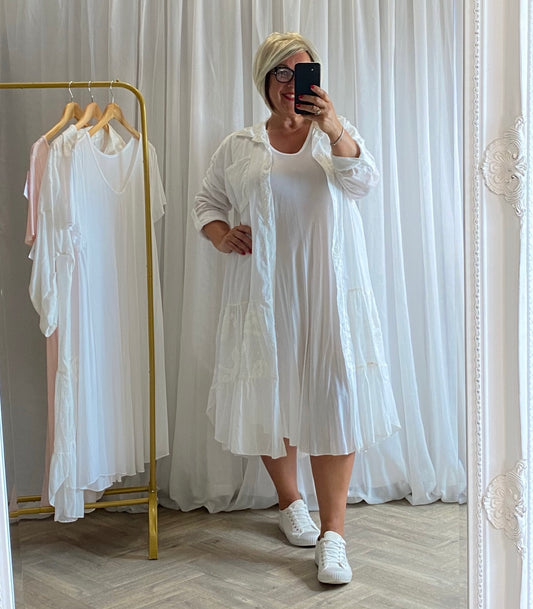 White Swing Dress