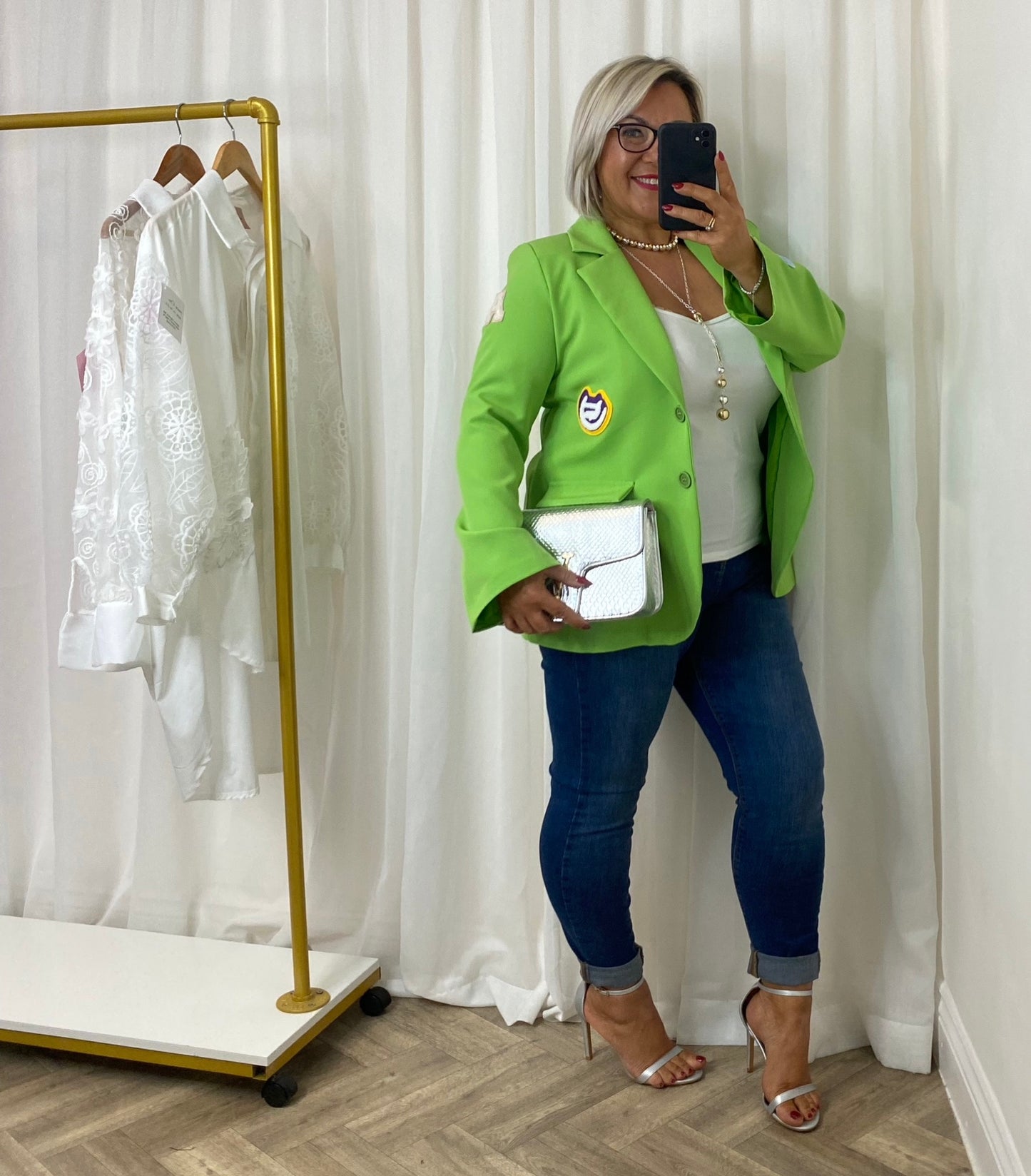 Motif Lime Green Blazer
