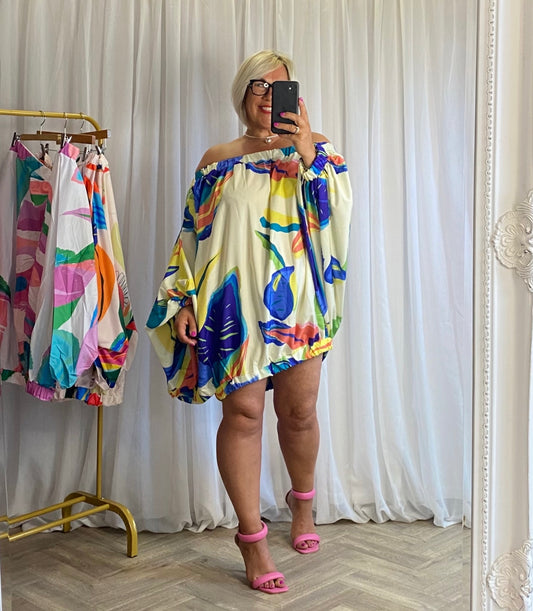 Soft Lime Extreme Oversized Top/Dress