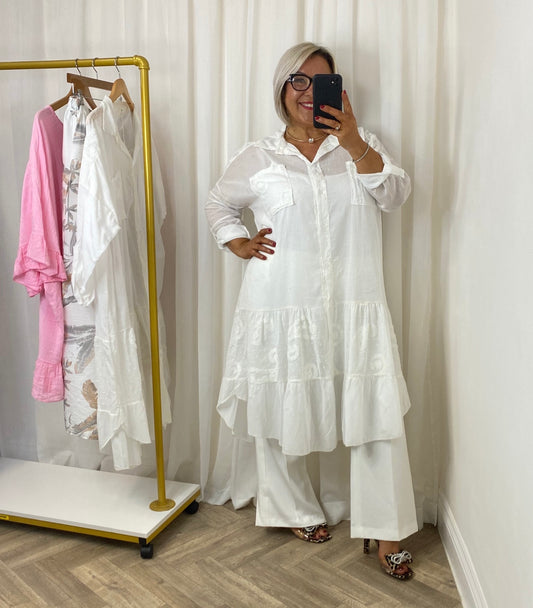White Cotton Dress
