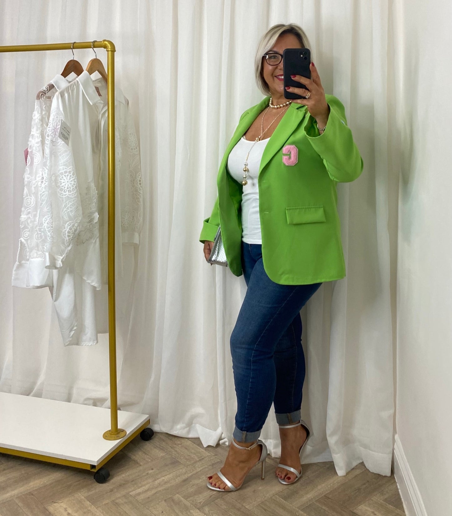 Motif Lime Green Blazer
